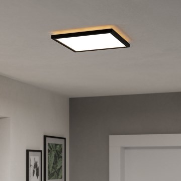 Eglo - LED Āra griestu lampa LED/13,4W/230V 2700/4000/6500K 29x29 cm IP44 melna