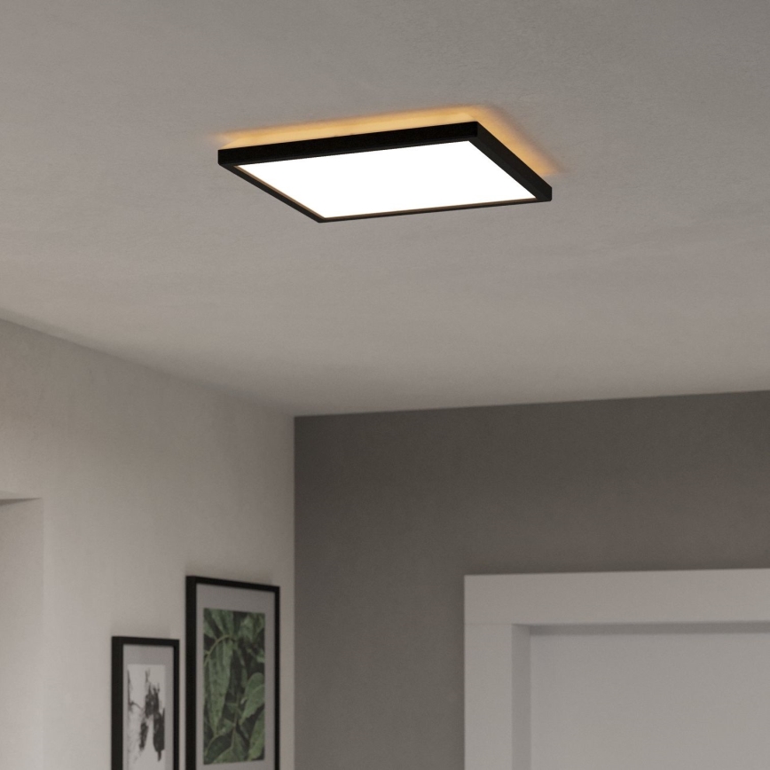 Eglo - LED Āra griestu lampa LED/13,4W/230V 2700/4000/6500K 29x29 cm IP44 melna