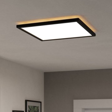Eglo - LED Āra griestu lampa LED/17,6W/230V 2700/4000/6500K 39x39 cm IP44 melna