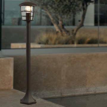 Eglo - LED Āra lampa 1xE27/8,5W/230V IP44 melna