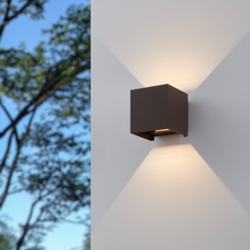 Eglo - LED Āra sienas lampa 2xLED/2,8W/230V IP54 brūna