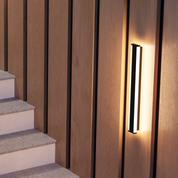 Eglo - LED Āra sienas lampa 2xLED/7W/230V 3000K IP55 melna