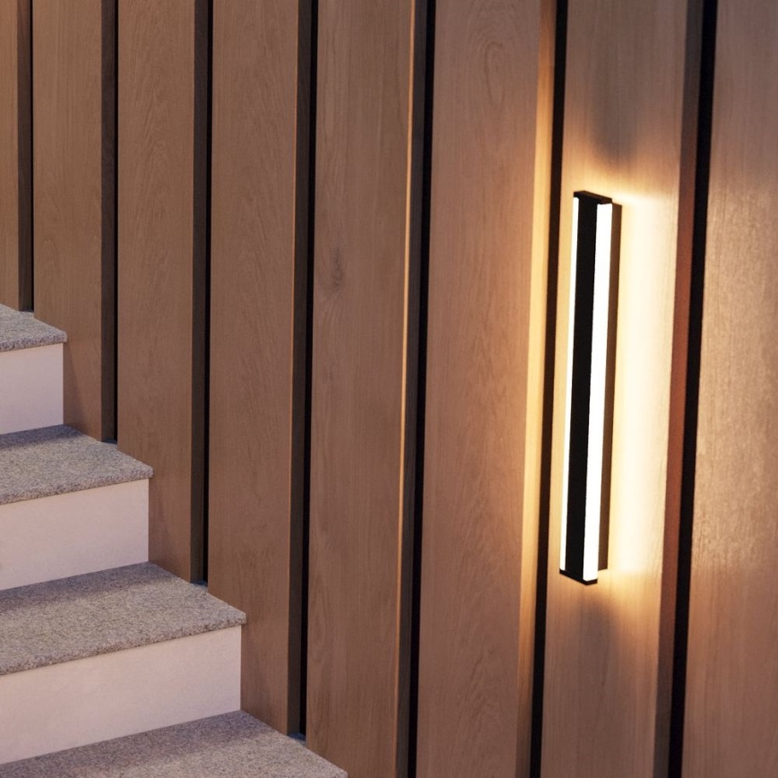 Eglo - LED Āra sienas lampa 2xLED/7W/230V 3000K IP55 melna