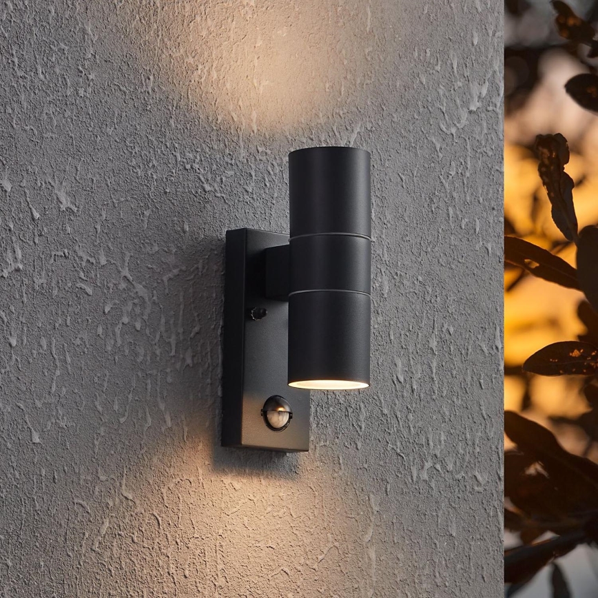Eglo - LED Āra sienas lampa ar sensoru 2xGU10/3W/230V IP44