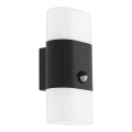 Eglo - LED Āra sienas lampa ar sensoru 2xLED/5,5W/230V IP44