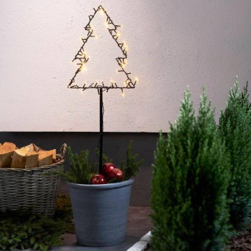 Eglo - LED Āra Ziemassvētku rotājums LED/4xAA IP44 koks