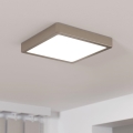 Eglo - LED dimmējams griestu gaismeklis LED/17W/230V, matēta hroma apdare, 21x21 cm