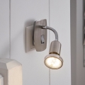 Eglo - LED gaismeklis kontaktligzdai 1xGU10/2,8W/230V matēts hroms