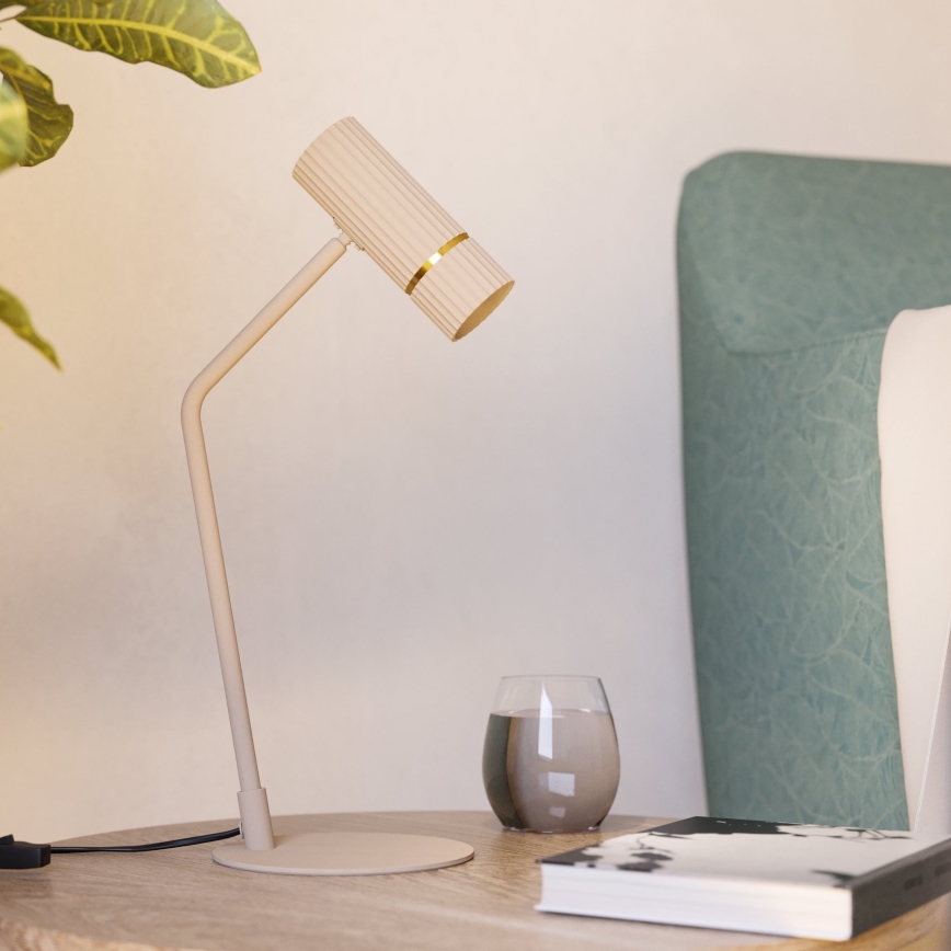 Eglo - LED Galda lampa 1xGU10/5W/230V 3000K bēša