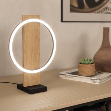 Eglo - LED Galda lampa LED/12W/230V 3000K bēša/melna