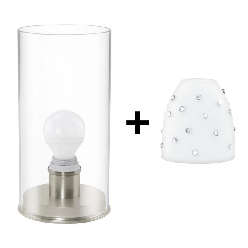 Eglo - LED Galda lampa MY CHOICE 1xE14/4W/230V balta/matēts hroms