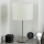 Eglo - LED  Galda lampa TUNJA 1xE27/60W/230V 38,5 cm matēts hroms/balta
