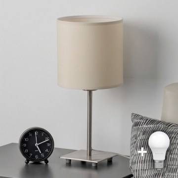 Eglo - LED galda lampa TUNJA 1xE27/60W/230V krēmkrāsaina