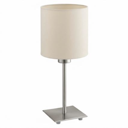 Eglo - LED galda lampa TUNJA 1xE27/60W/230V krēmkrāsaina