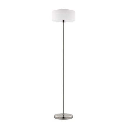 Eglo - LED  Grīdas stāvlampa TUNJA 1xE27/60W/230V matēts hroms/balta