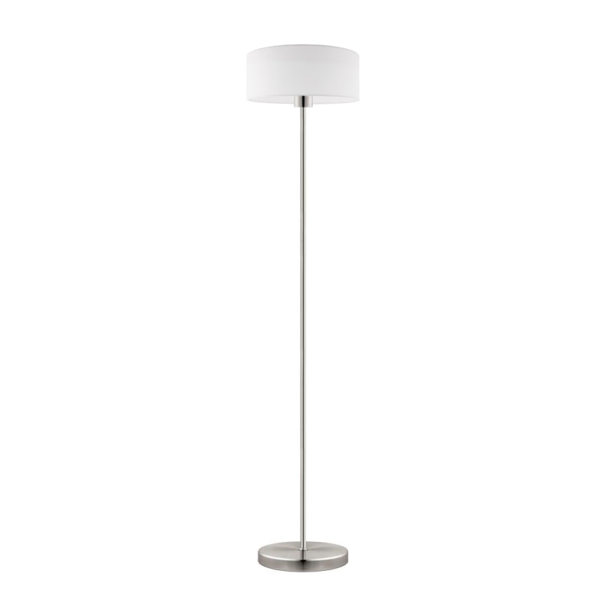 Eglo - LED  Grīdas stāvlampa TUNJA 1xE27/60W/230V matēts hroms/balta