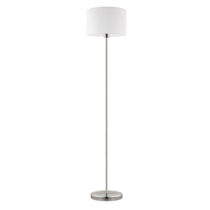 Eglo - LED  Grīdas stāvlampa TUNJA 1xE27/60W/230V matēts hroms/balta