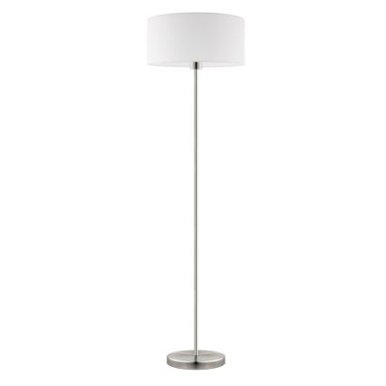 Eglo - LED  Grīdas stāvlampa TUNJA 1xE27/60W/230V matēts hroms/balta