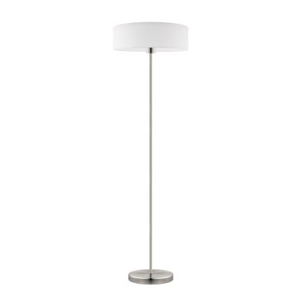 Eglo - LED  Grīdas stāvlampa TUNJA 1xE27/60W/230V matēts hroms/balta