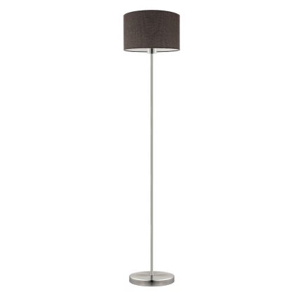 Eglo - LED  Grīdas stāvlampa TUNJA 1xE27/60W/230V matēts hroms/brūna
