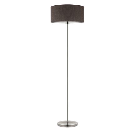 Eglo - LED  Grīdas stāvlampa TUNJA 1xE27/60W/230V matēts hroms/brūna