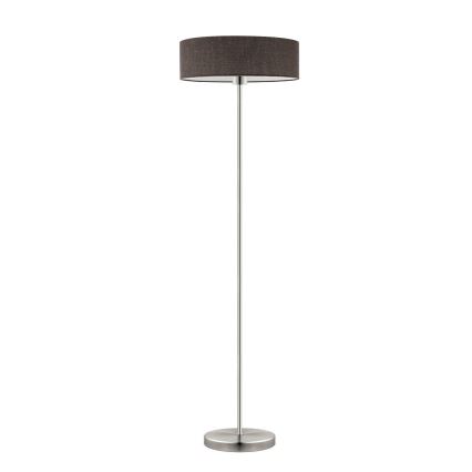 Eglo - LED  Grīdas stāvlampa TUNJA 1xE27/60W/230V matēts hroms/brūna