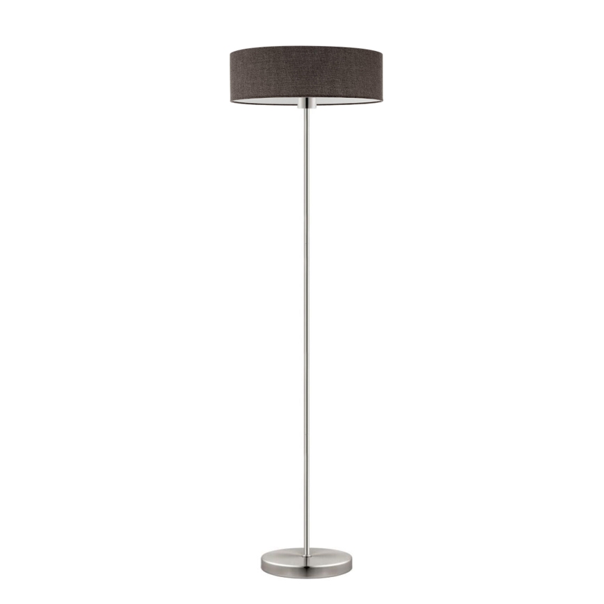 Eglo - LED  Grīdas stāvlampa TUNJA 1xE27/60W/230V matēts hroms/brūna
