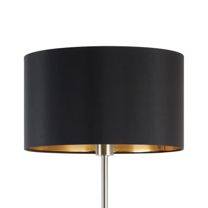 Eglo - LED  Grīdas stāvlampa TUNJA 1xE27/60W/230V matēts hroms/melna