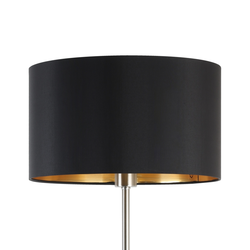 Eglo - LED  Grīdas stāvlampa TUNJA 1xE27/60W/230V matēts hroms/melna