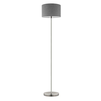 Eglo - LED  Grīdas stāvlampa TUNJA 1xE27/60W/230V matēts hroms/pelēka