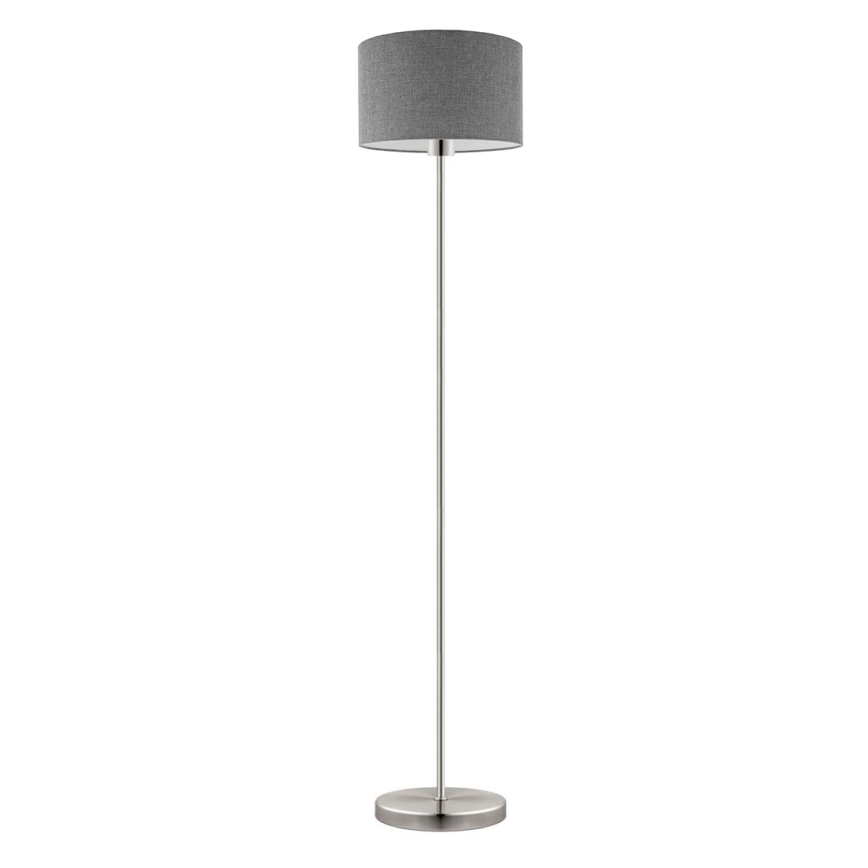 Eglo - LED  Grīdas stāvlampa TUNJA 1xE27/60W/230V matēts hroms/pelēka