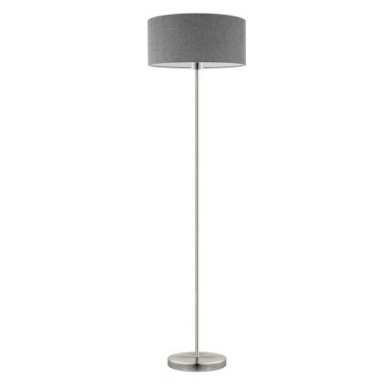 Eglo - LED  Grīdas stāvlampa TUNJA 1xE27/60W/230V matēts hroms/pelēka
