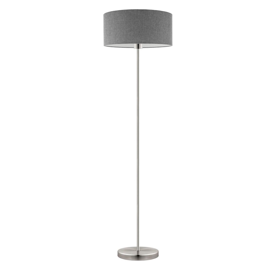 Eglo - LED  Grīdas stāvlampa TUNJA 1xE27/60W/230V matēts hroms/pelēka