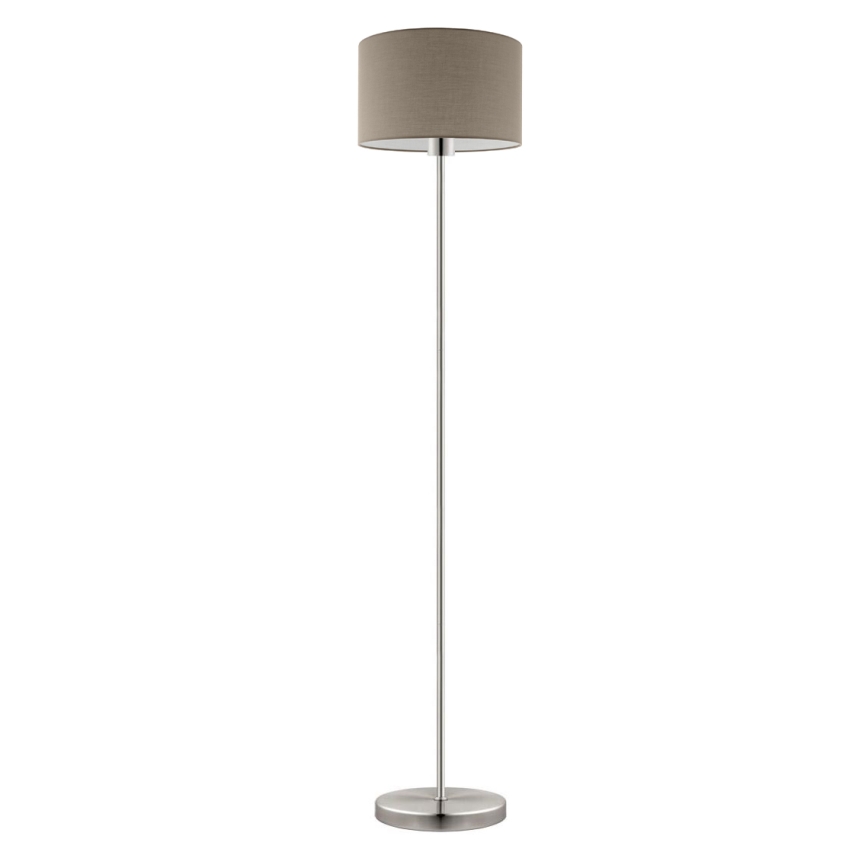 Eglo - LED  Grīdas stāvlampa TUNJA 1xE27/60W/230V matēts hroms/taupe