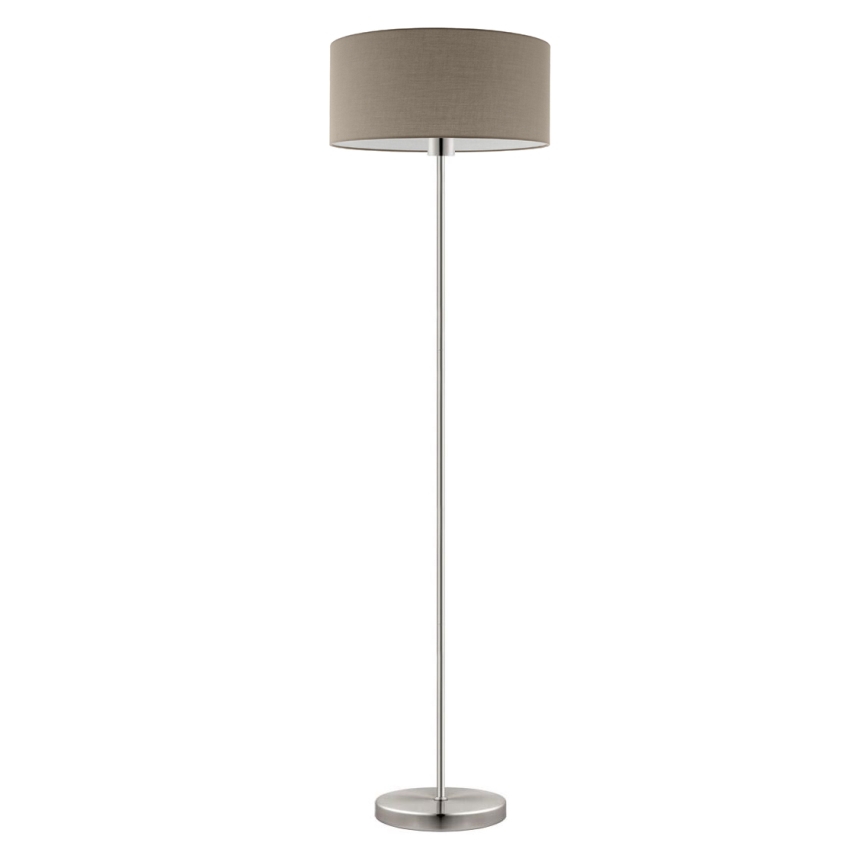 Eglo - LED  Grīdas stāvlampa TUNJA 1xE27/60W/230V matēts hroms/taupe