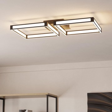 Eglo - LED Griestu gaismeklis 2xLED/11,2W/230V melns