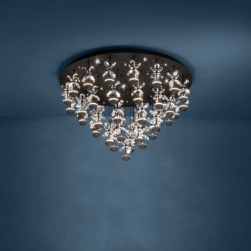 Eglo - LED griestu gaismeklis ar regulējamu spilgtumu 43xLED/1,8W/230V 3000K melns