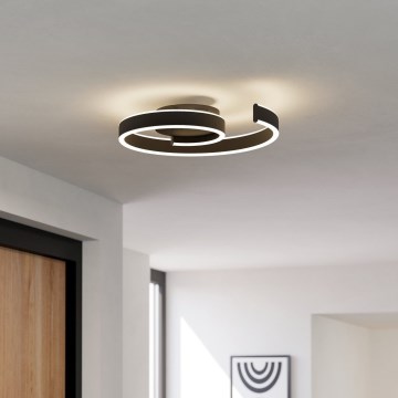 Eglo - LED griestu gaismeklis ar regulējamu spilgtumu LED/37W/230V 3000-6500K melns