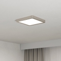 Eglo - LED griestu gaismeklis LED/10,5W/230V 2700/4000/6500K 22x22 cm matēts hroms