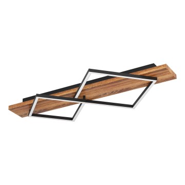 Eglo - LED griestu gaismeklis LED/13W/230V + LED/15W melns/brūns