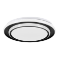 Eglo - LED griestu gaismeklis LED/24W/230V 2700/4000/6500K Ø 40 cm melns