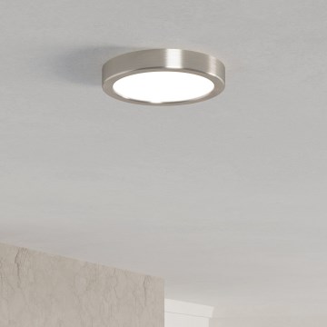 Eglo - LED griestu gaismeklis LED/7,5W/230V 2700/4000/6500K Ø 16,6 cm matēts hroms