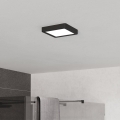Eglo - LED griestu gaismeklis vannas istabai LED/7W/230V 2700/4000/6500K 15x15 cm IP44 melna