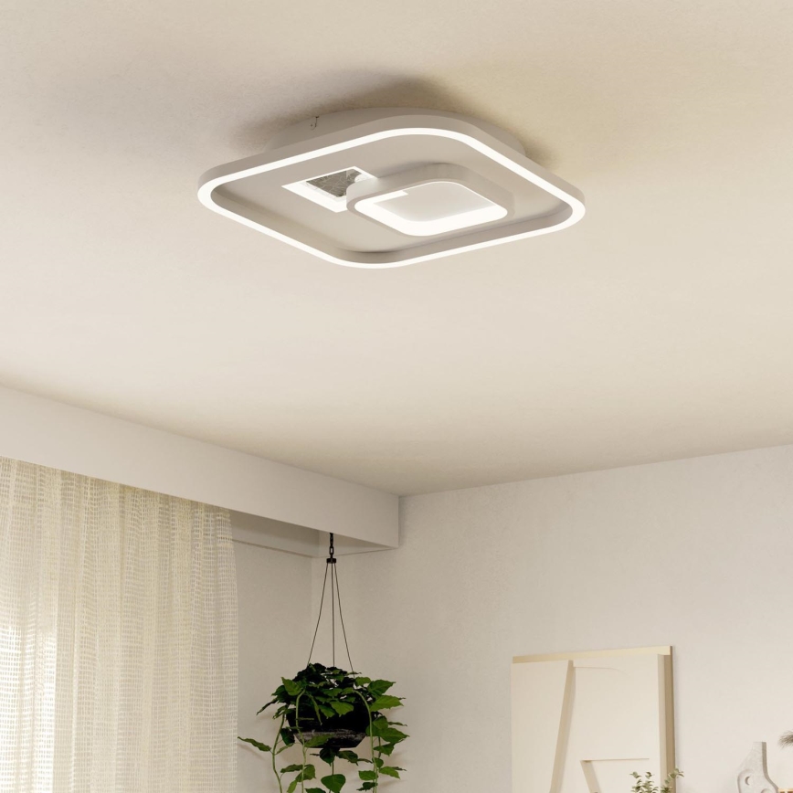 Eglo - LED Griestu lampa 1xLED/16,2W/230V + 1xLED/9,2W 38x38 cm balta