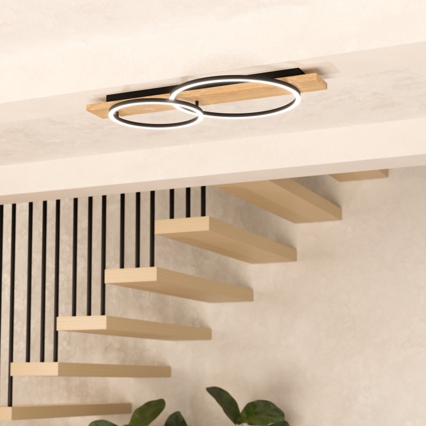 Eglo - LED Griestu lampa 2xLED/12W/230V 3000K bēša/melna