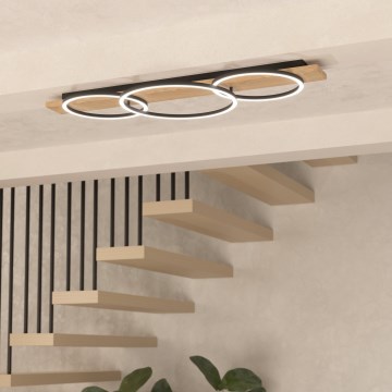 Eglo - LED Griestu lampa 3xLED/12W/230V 3000K bēša/melna