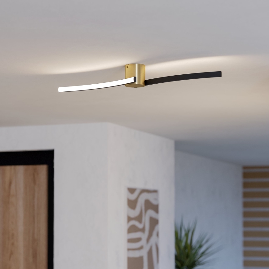 Eglo - LED Griestu lampa LED/12W/230V 4000K melna