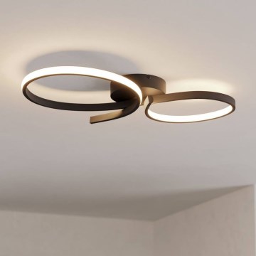 Eglo - LED Griestu lampa LED/21W/230V 3000K melna