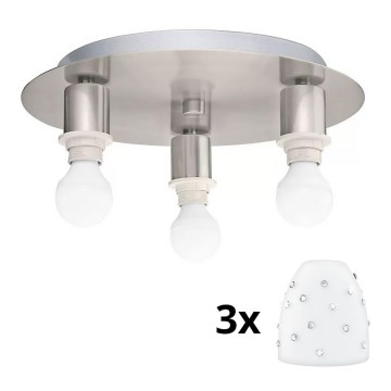 Eglo - LED Griestu lampa MY CHOICE 3xE14/4W/230V matēts hroms/balta