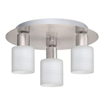 Eglo - LED Griestu lampa MY CHOICE 3xE14/4W/230V matēts hroms/balta